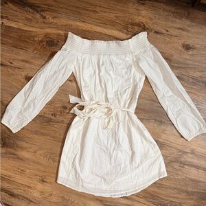 Express White Off Shoulder Mini Dress Size S